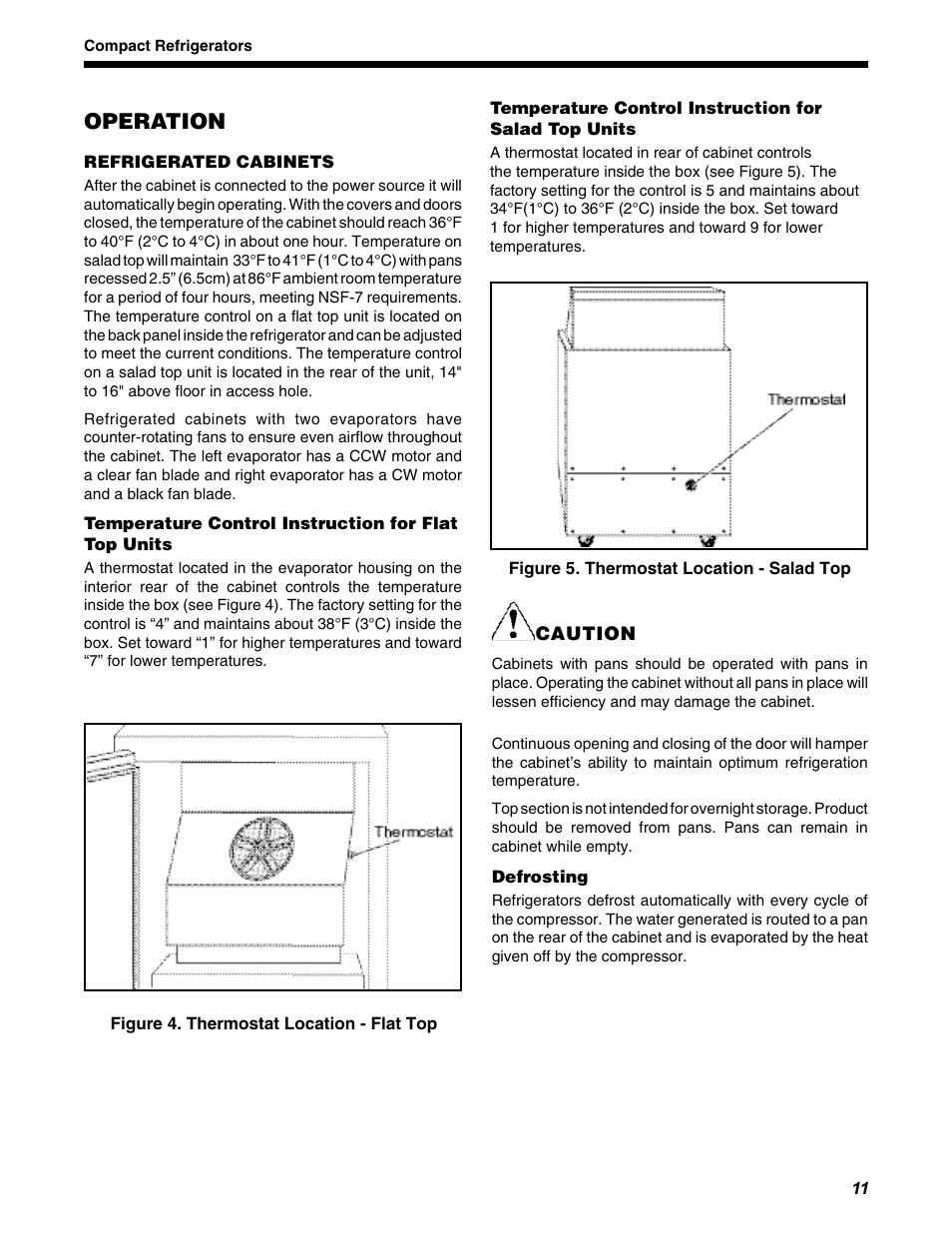 Operation | Delfield UCD4460N User Manual | Page 11 / 20