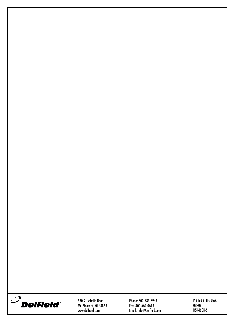 Delfield 4460N-12 User Manual | Page 4 / 4