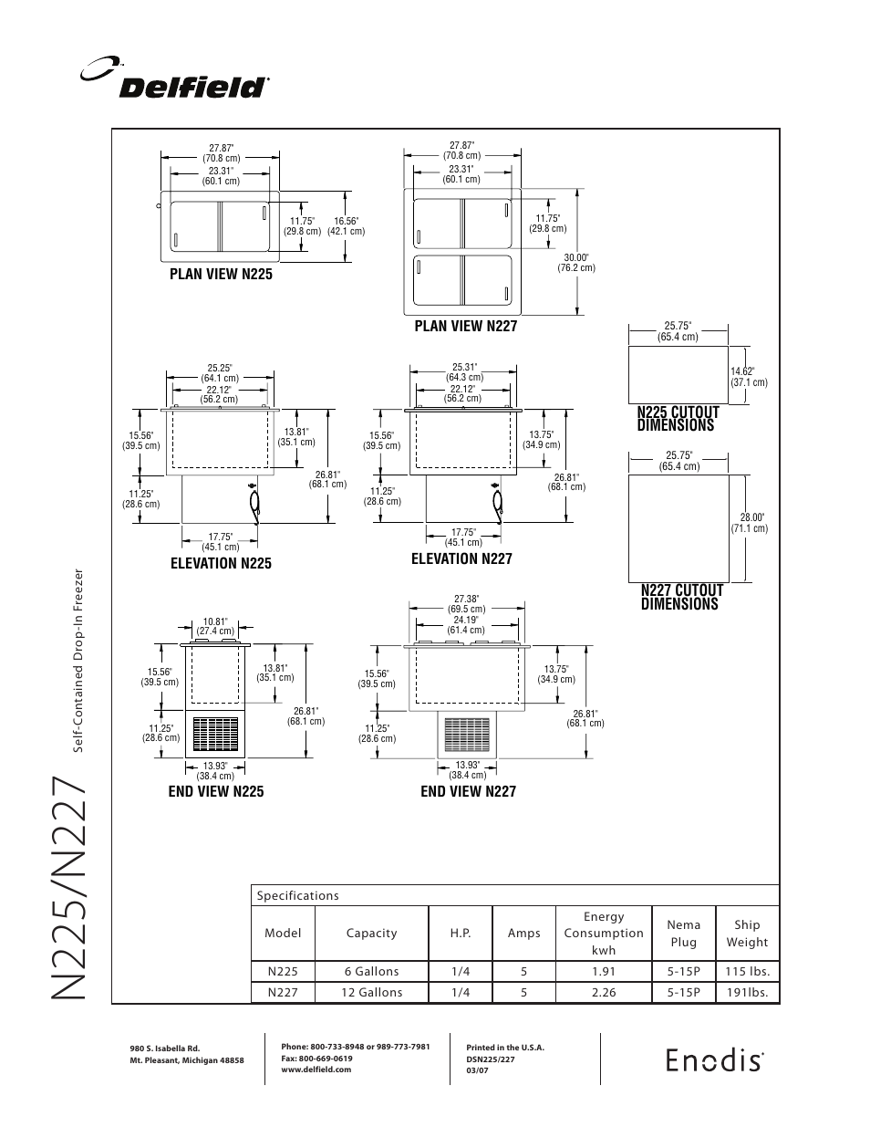 Delfield N227 User Manual | Page 2 / 2