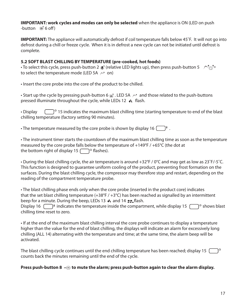 Delfield T5 User Manual | Page 17 / 44
