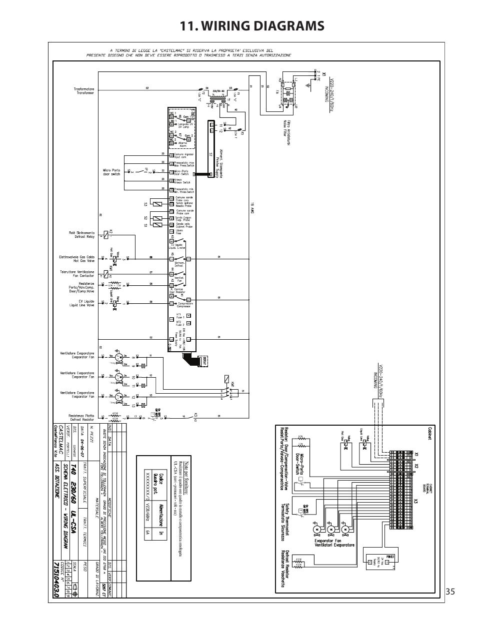 Wiring diagrams | Delfield T5 User Manual | Page 35 / 44