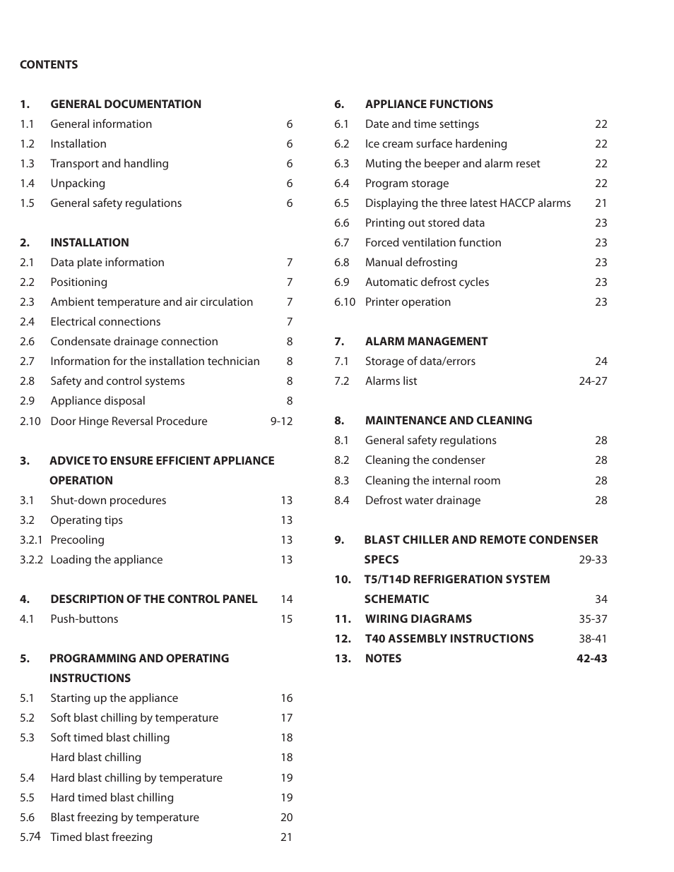 Delfield T5 User Manual | Page 4 / 44