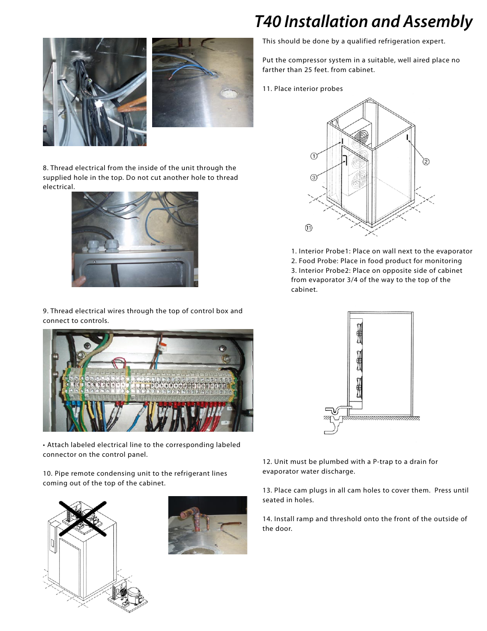 T40 installation and assembly | Delfield T40 User Manual | Page 41 / 44