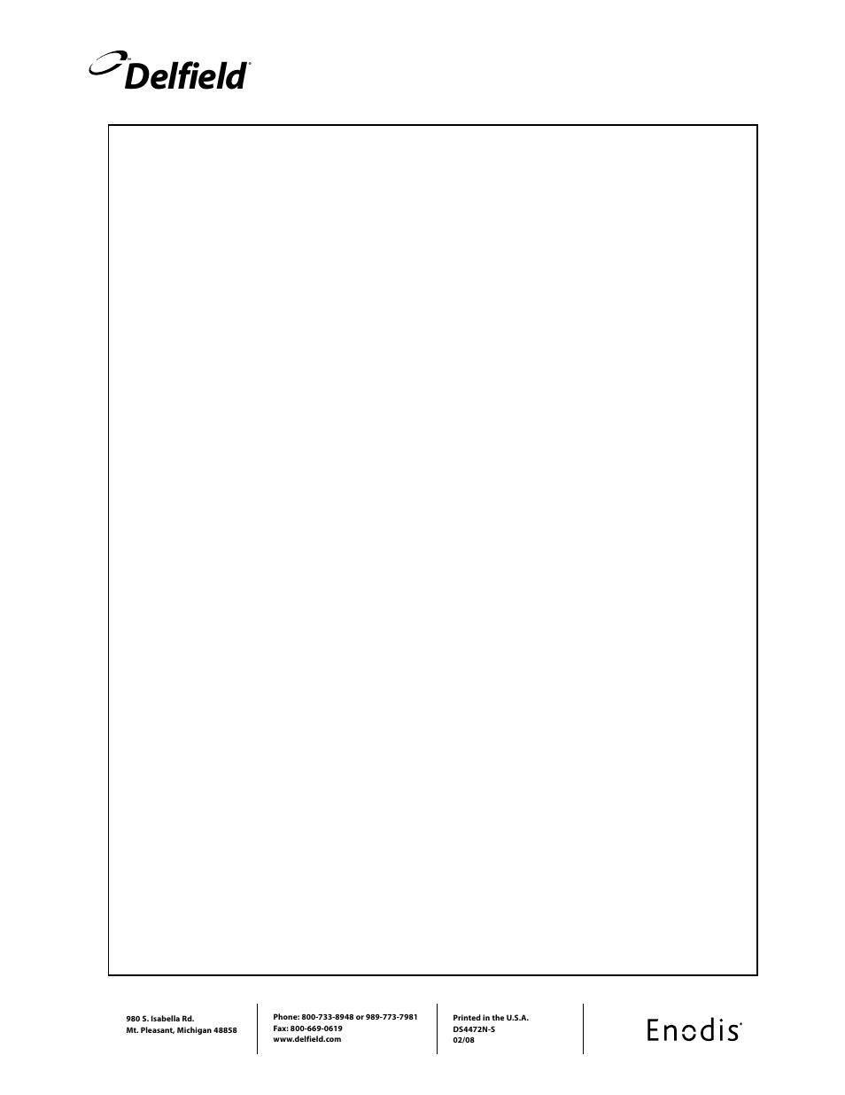 Delfield | Delfield 4472N-18 User Manual | Page 4 / 4