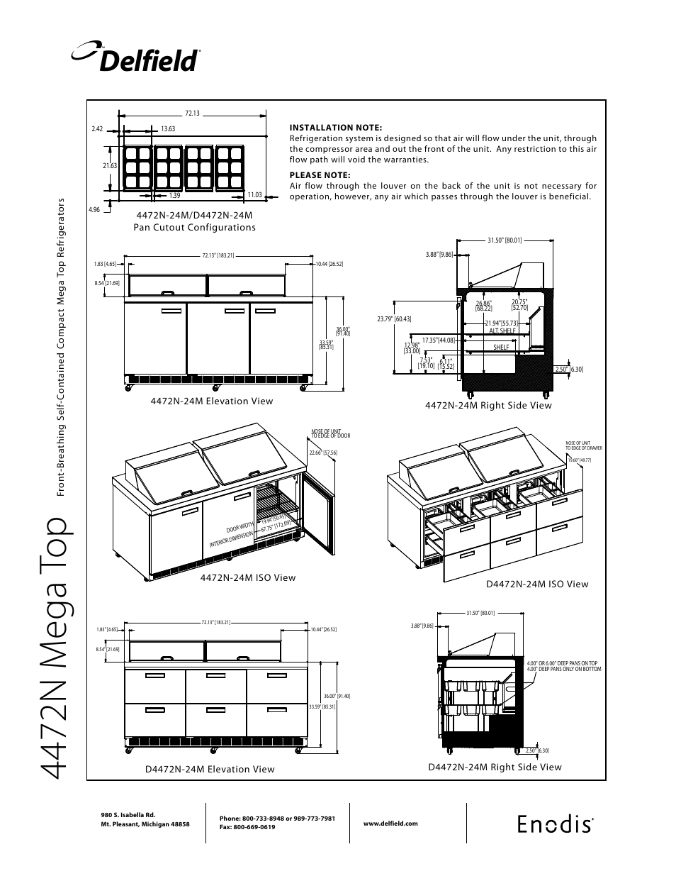 44 72 n m eg a to p, Delfield | Delfield 4472N-M User Manual | Page 3 / 4
