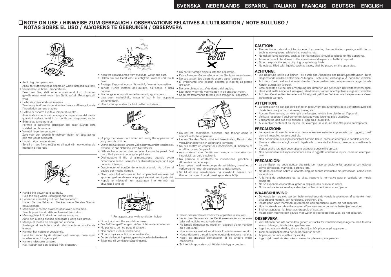 Denon DCD-500AE User Manual | Page 3 / 15