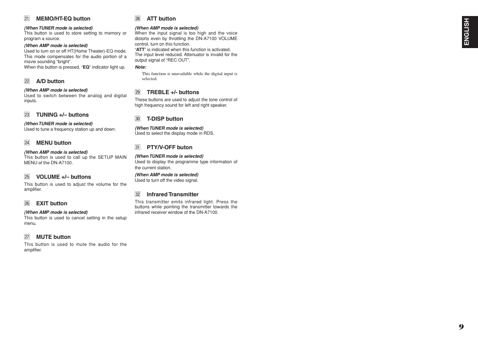 Denon DN-A7100 User Manual | Page 13 / 48