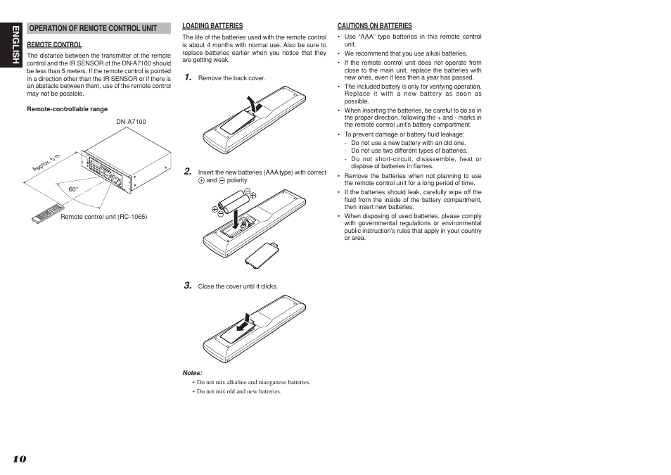 Denon DN-A7100 User Manual | Page 14 / 48