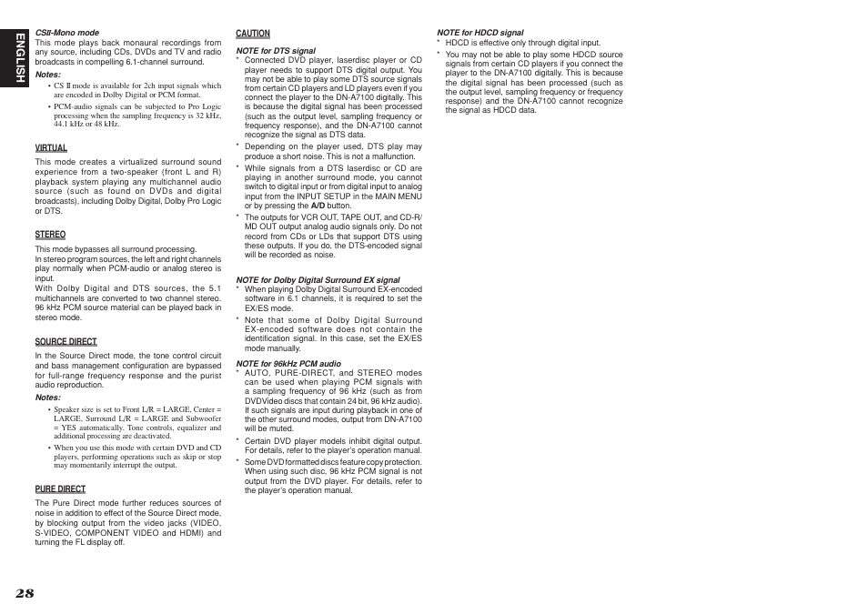 Denon DN-A7100 User Manual | Page 32 / 48