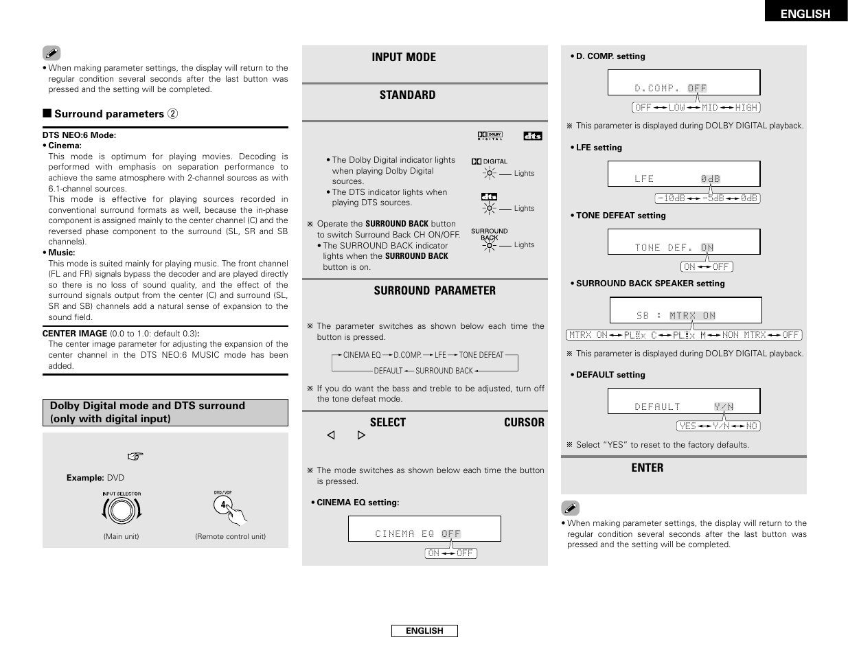 Denon AVR-1706 User Manual | Page 25 / 61