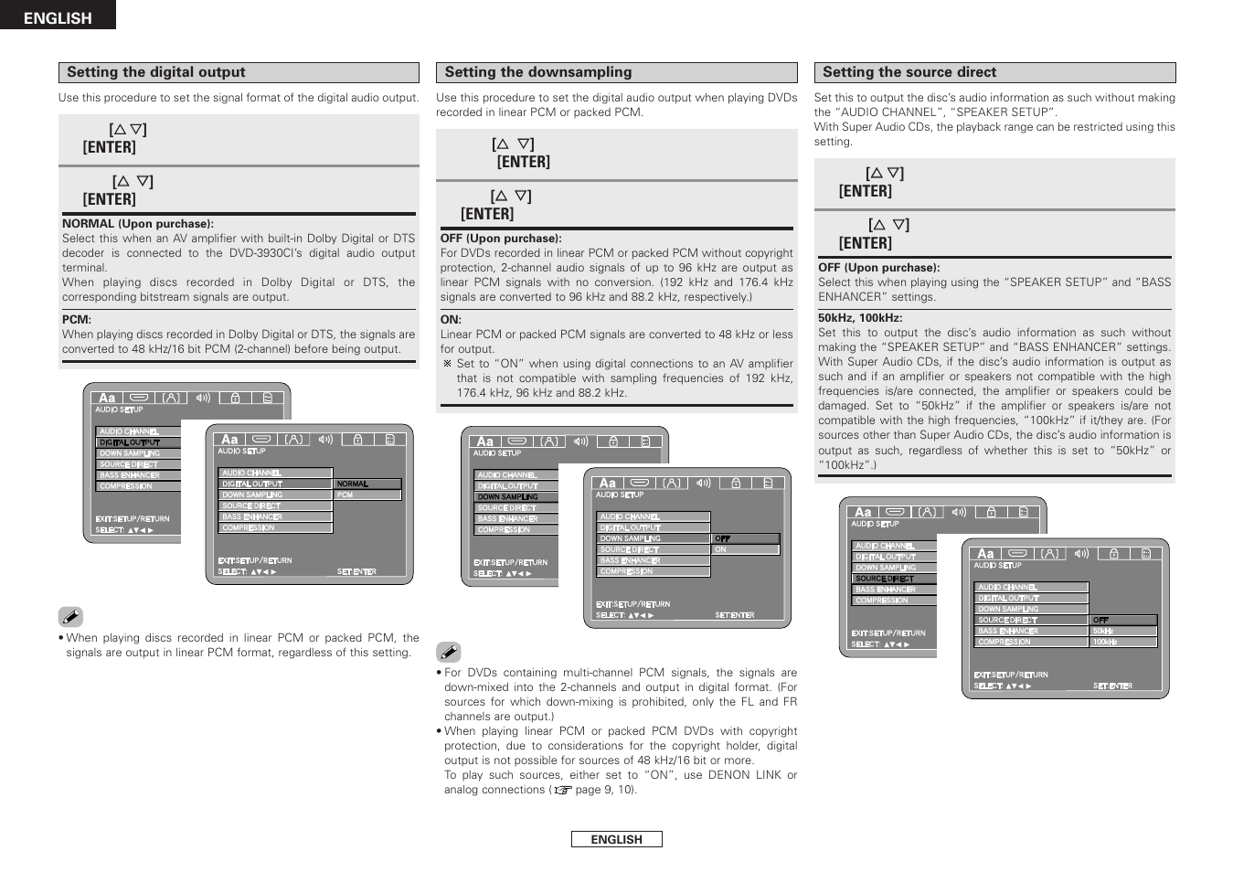 Denon DVD-3930CI User Manual | Page 26 / 56