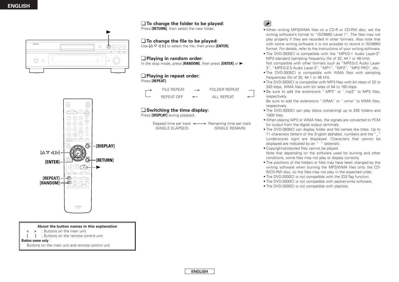 Denon DVD-3930CI User Manual | Page 42 / 56