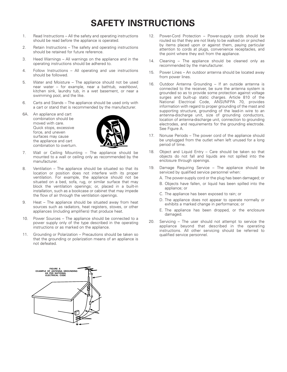 Safety instructions | Denon AVR-3300 User Manual | Page 4 / 62