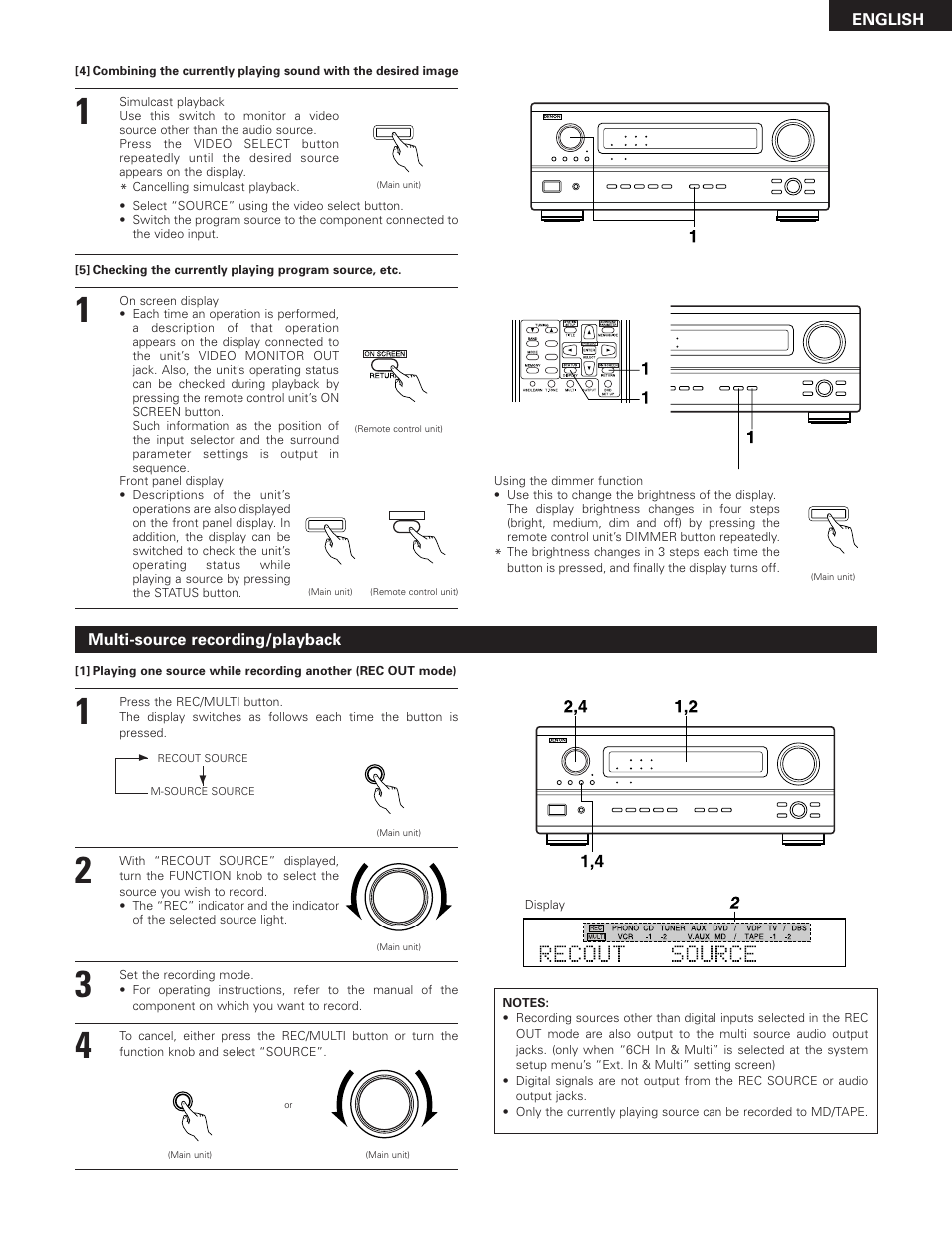Denon AVR-3300 User Manual | Page 41 / 62