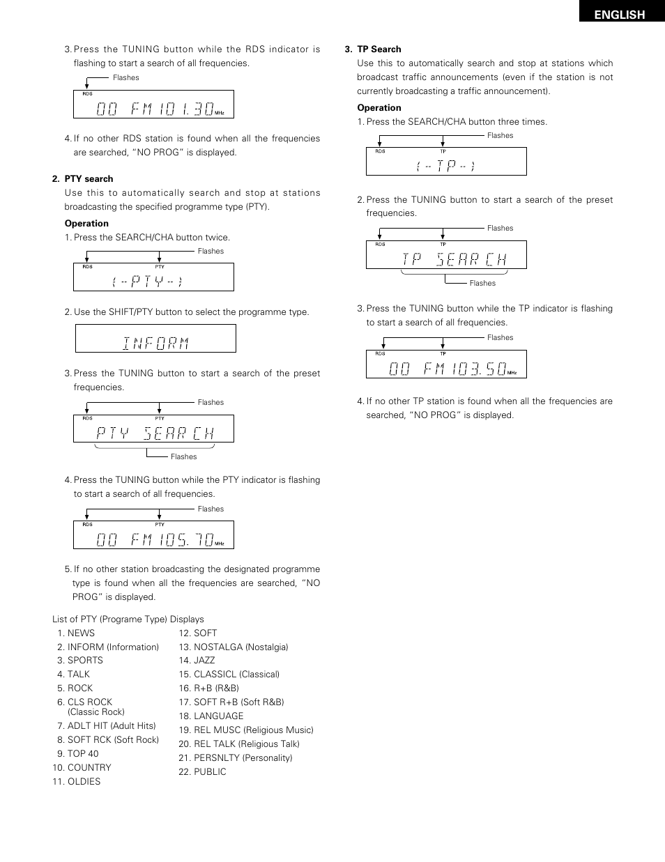 English | Denon DN-H800 User Manual | Page 21 / 24