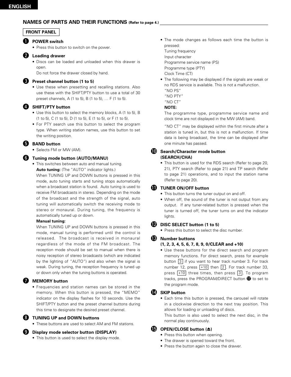 Denon DN-H800 User Manual | Page 8 / 24