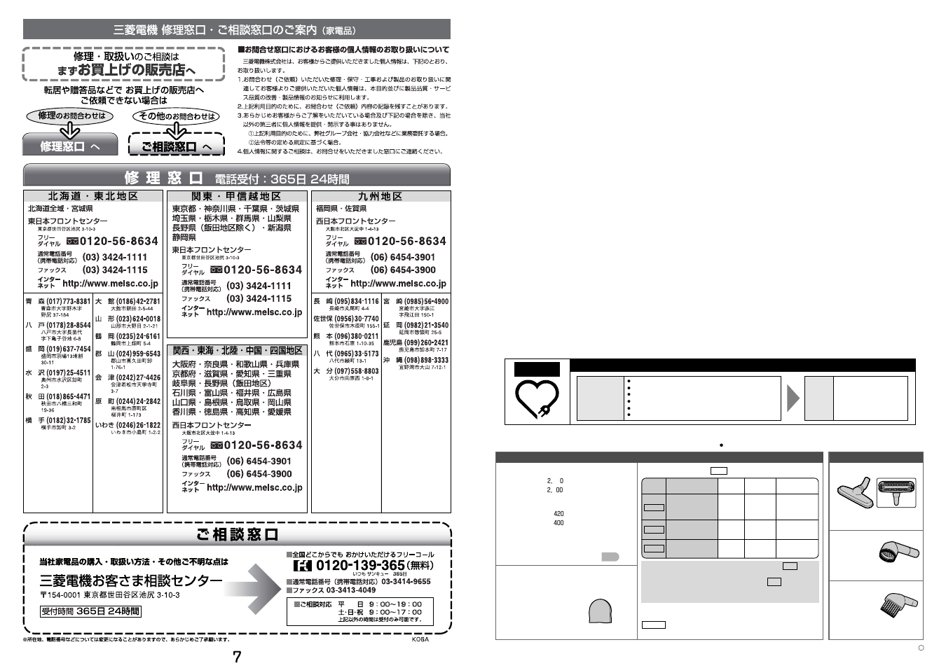 MITSUBISHI ELECTRIC TC-CF7P User Manual | Page 5 / 5