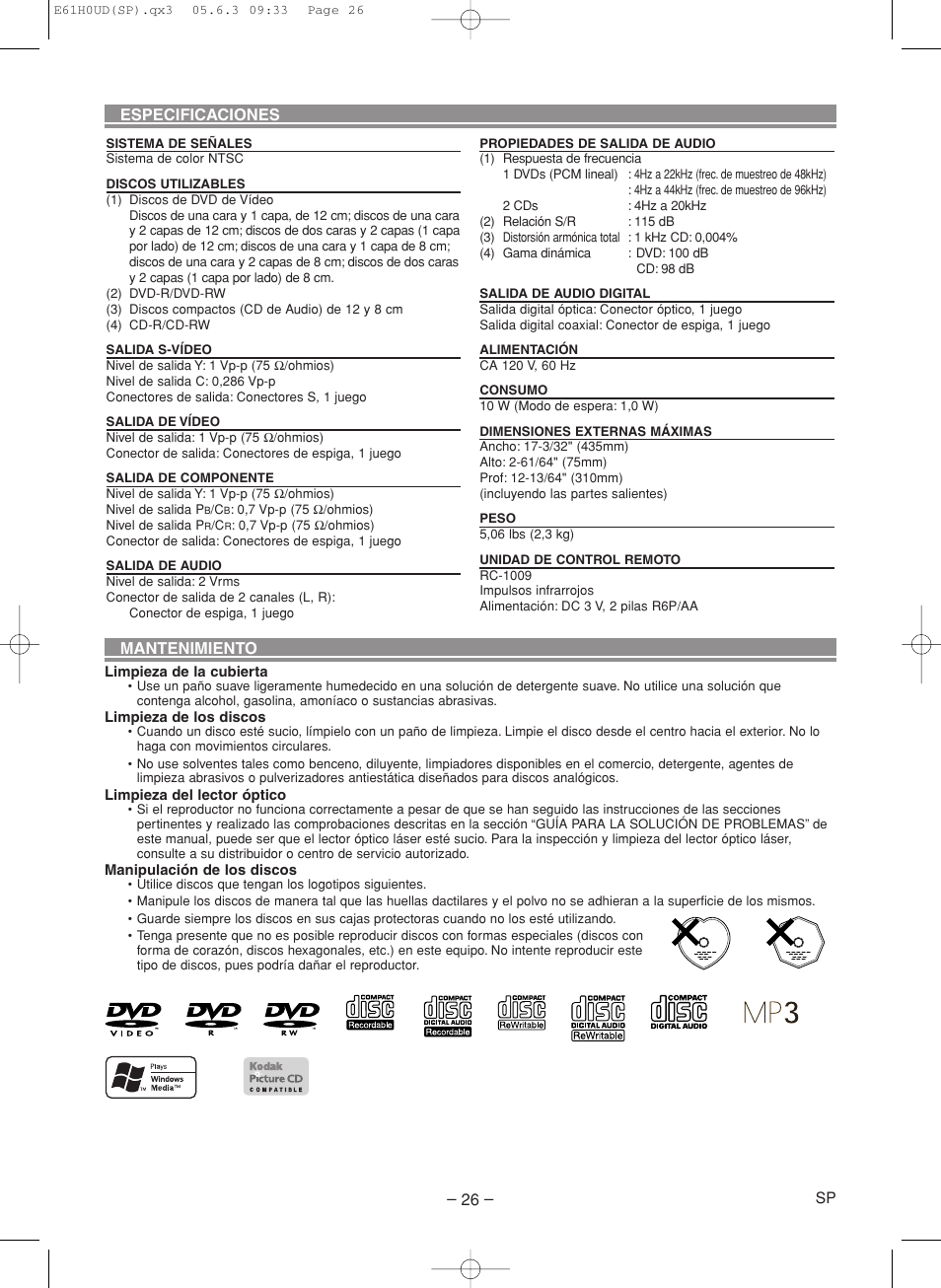 Denon DVD-556 User Manual | Page 52 / 54