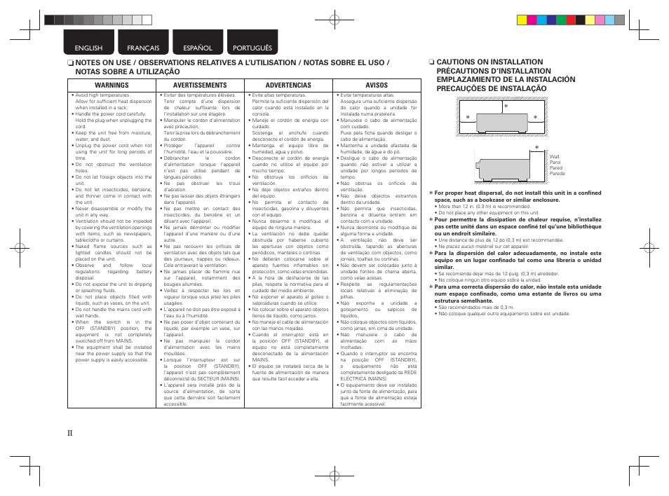 Ii n | Denon AVR-1312 User Manual | Page 4 / 16