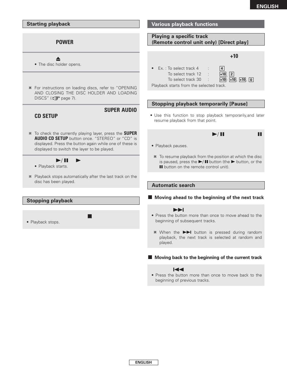 Denon DCD-1500AE User Manual | Page 13 / 90