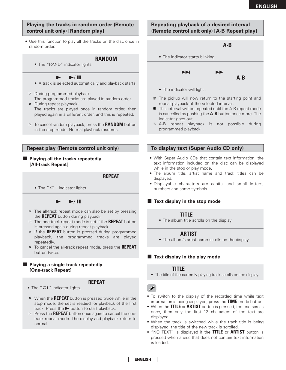 Denon DCD-1500AE User Manual | Page 15 / 90