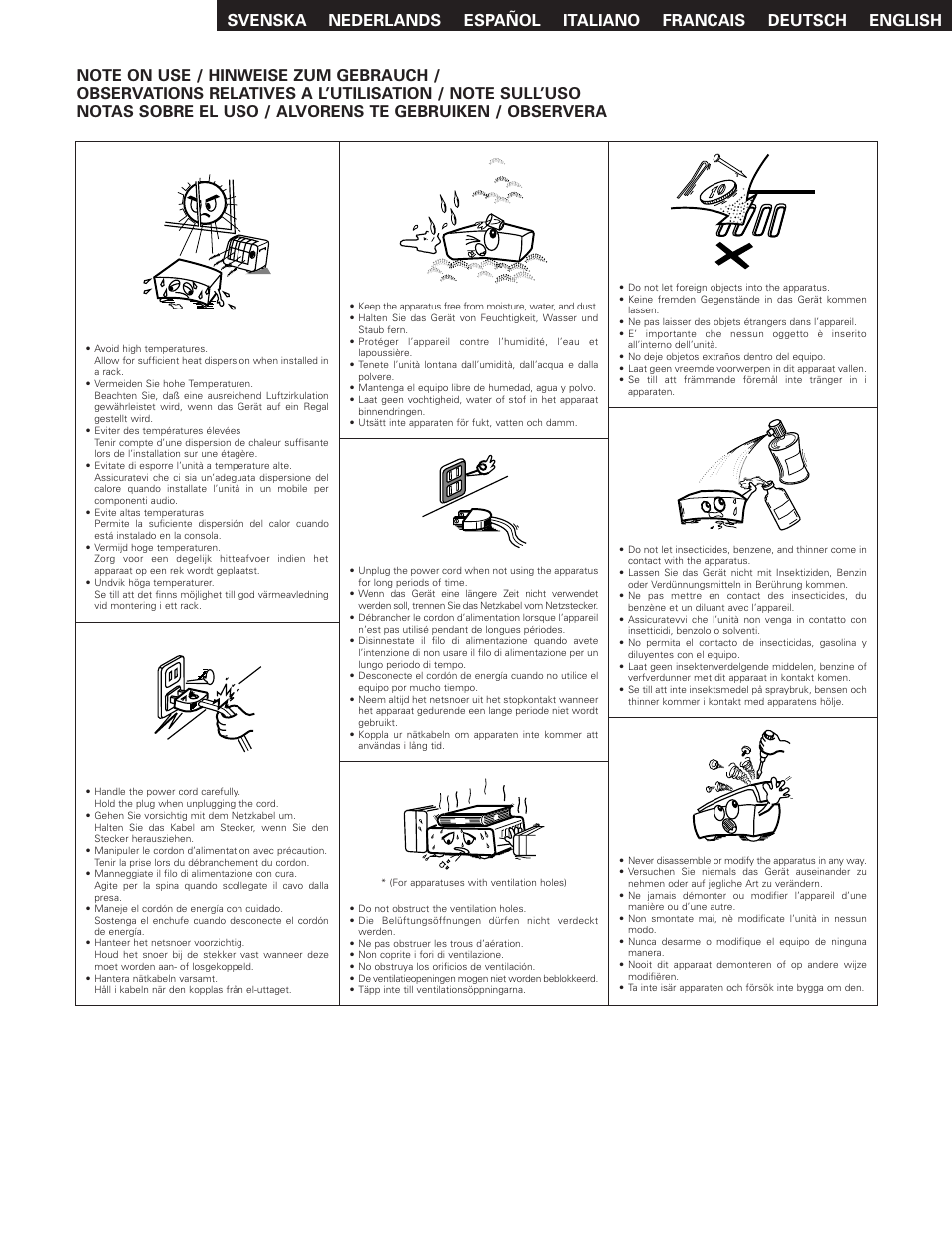 Denon DCD-1500AE User Manual | Page 3 / 90