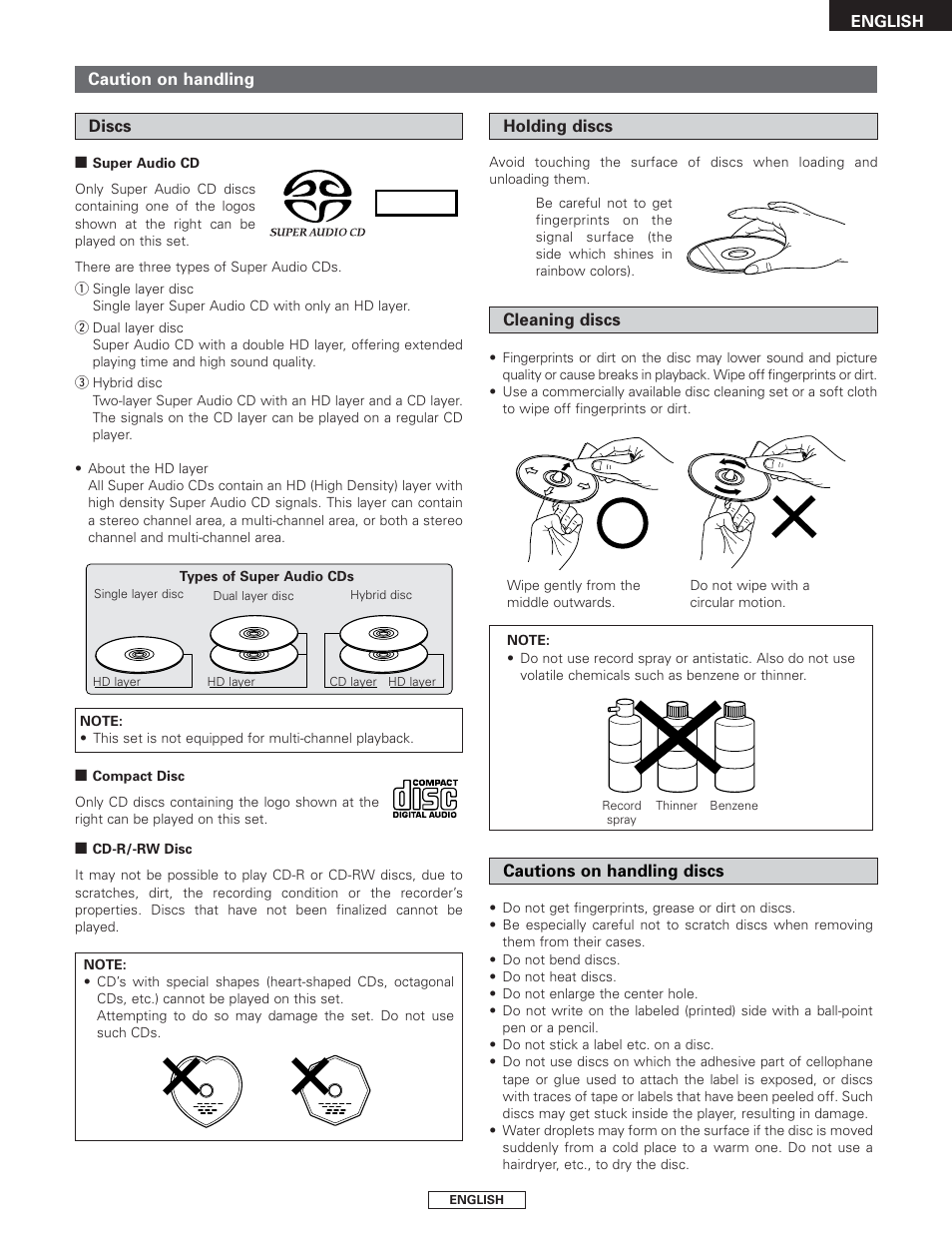 Stereo | Denon DCD-1500AE User Manual | Page 7 / 90