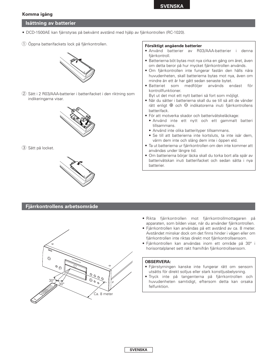 Denon DCD-1500AE User Manual | Page 80 / 90