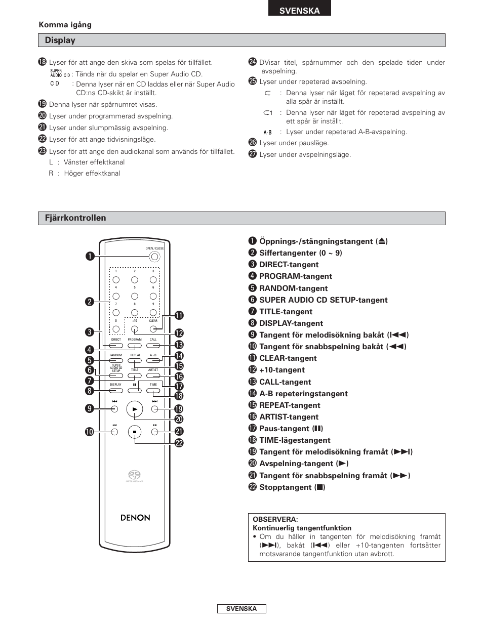 Denon DCD-1500AE User Manual | Page 82 / 90
