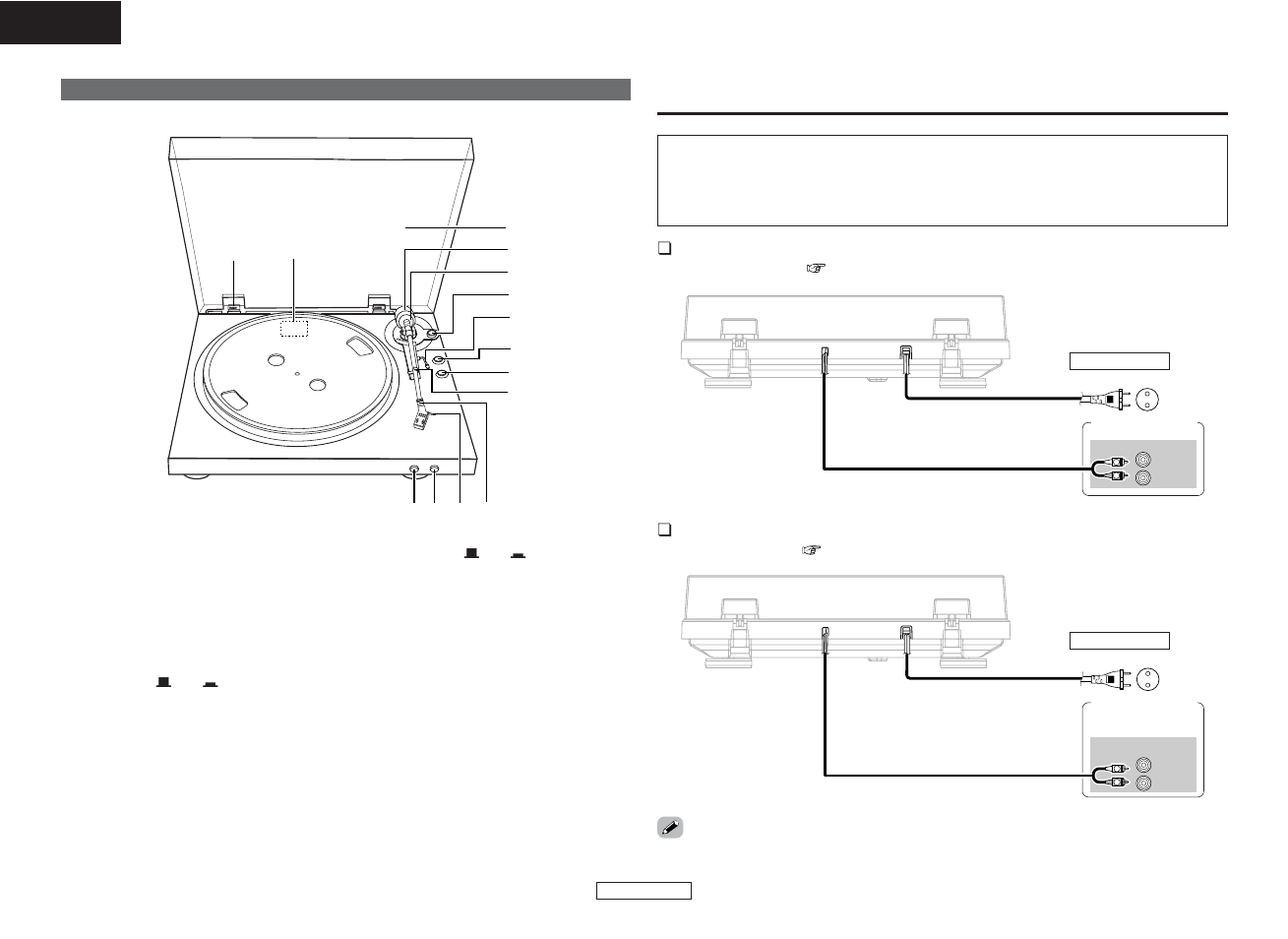 Connections | Denon DP-300F User Manual | Page 8 / 12