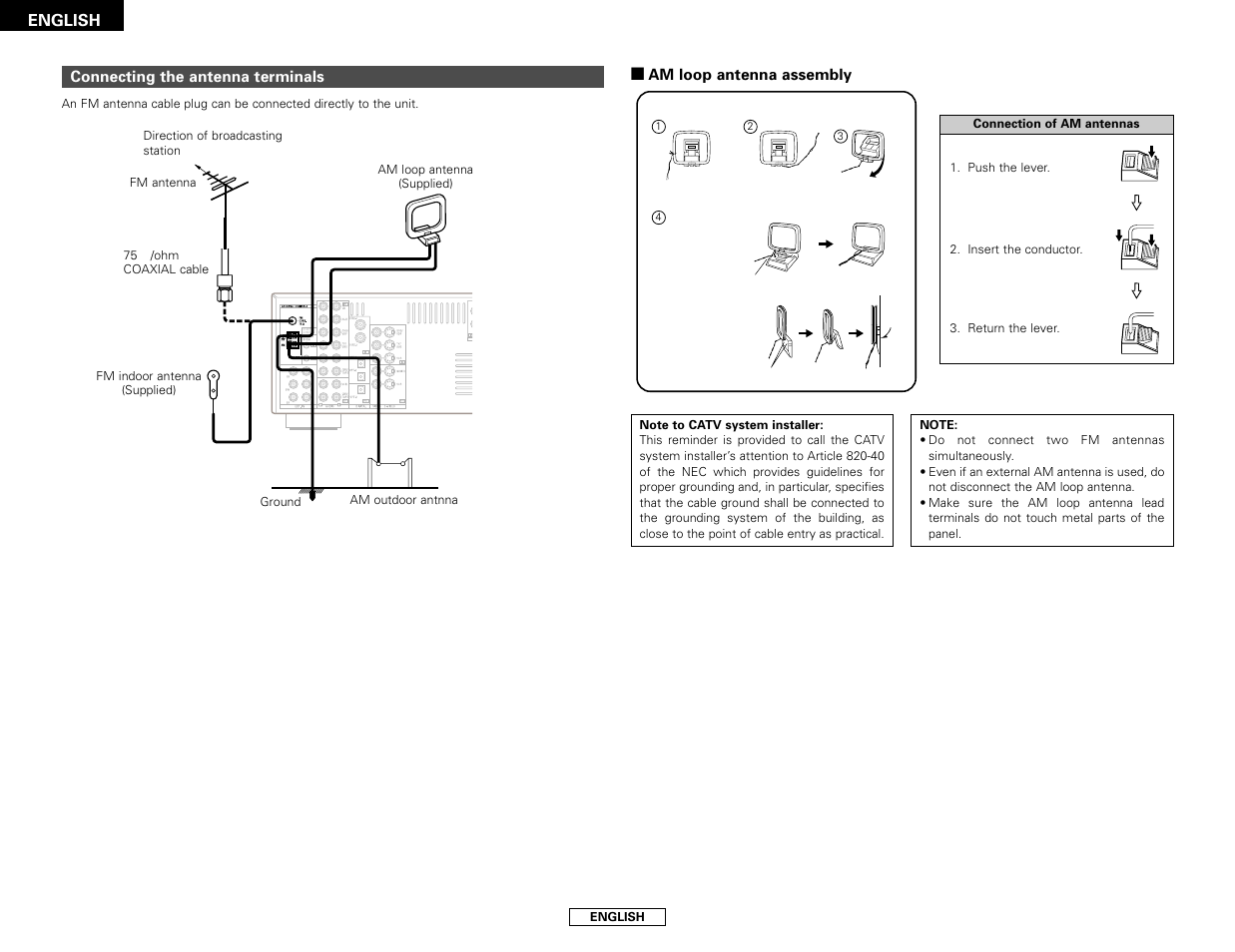 Denon AVR-786 User Manual | Page 18 / 68