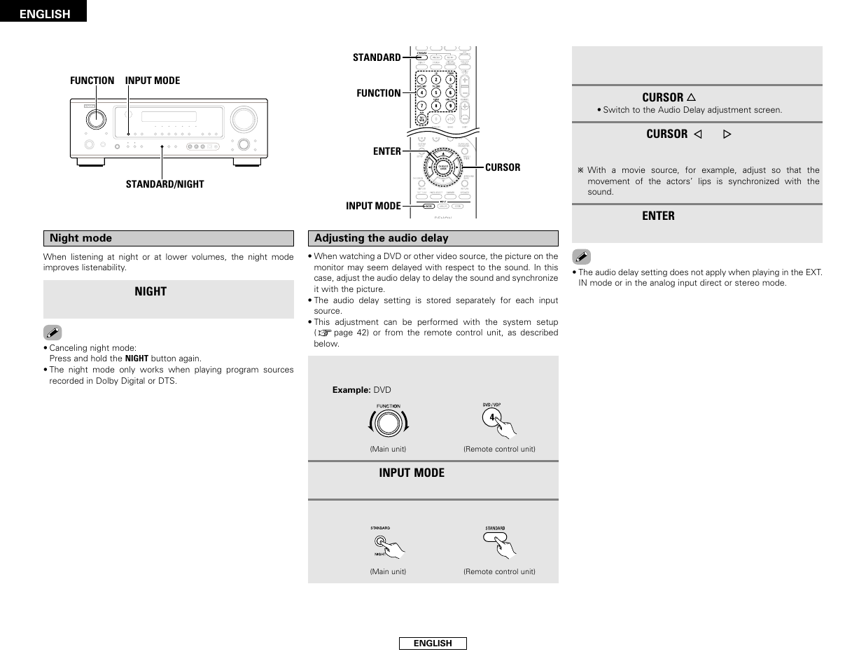 Denon AVR-786 User Manual | Page 28 / 68