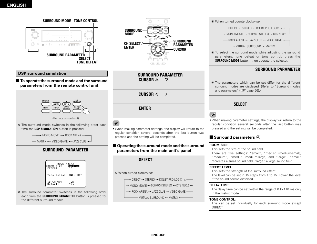 Denon AVR-786 User Manual | Page 30 / 68