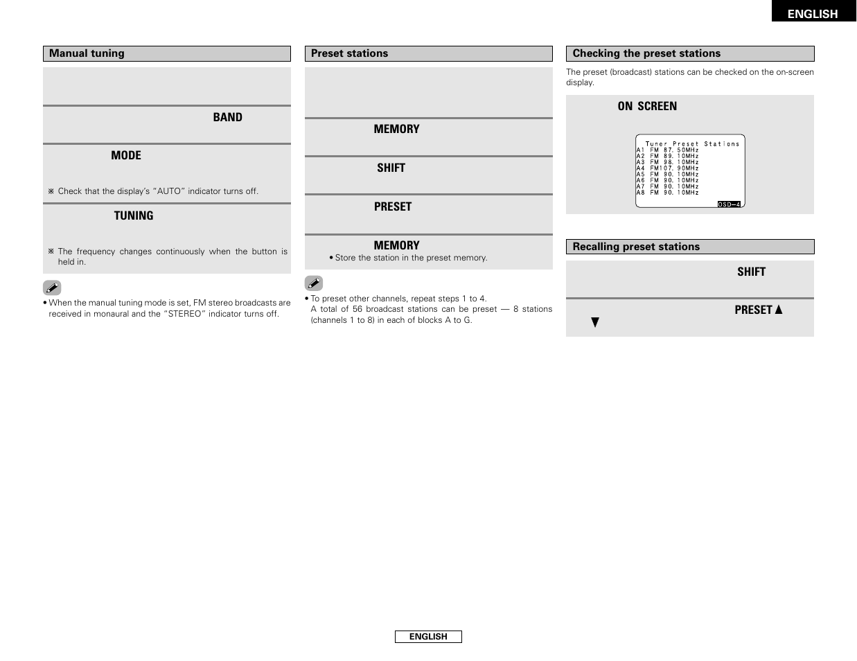 Denon AVR-786 User Manual | Page 33 / 68