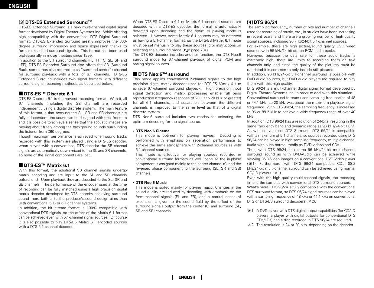 Denon AVR-786 User Manual | Page 58 / 68