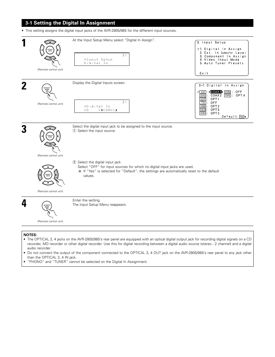 Denon AVR-985 User Manual | Page 37 / 100