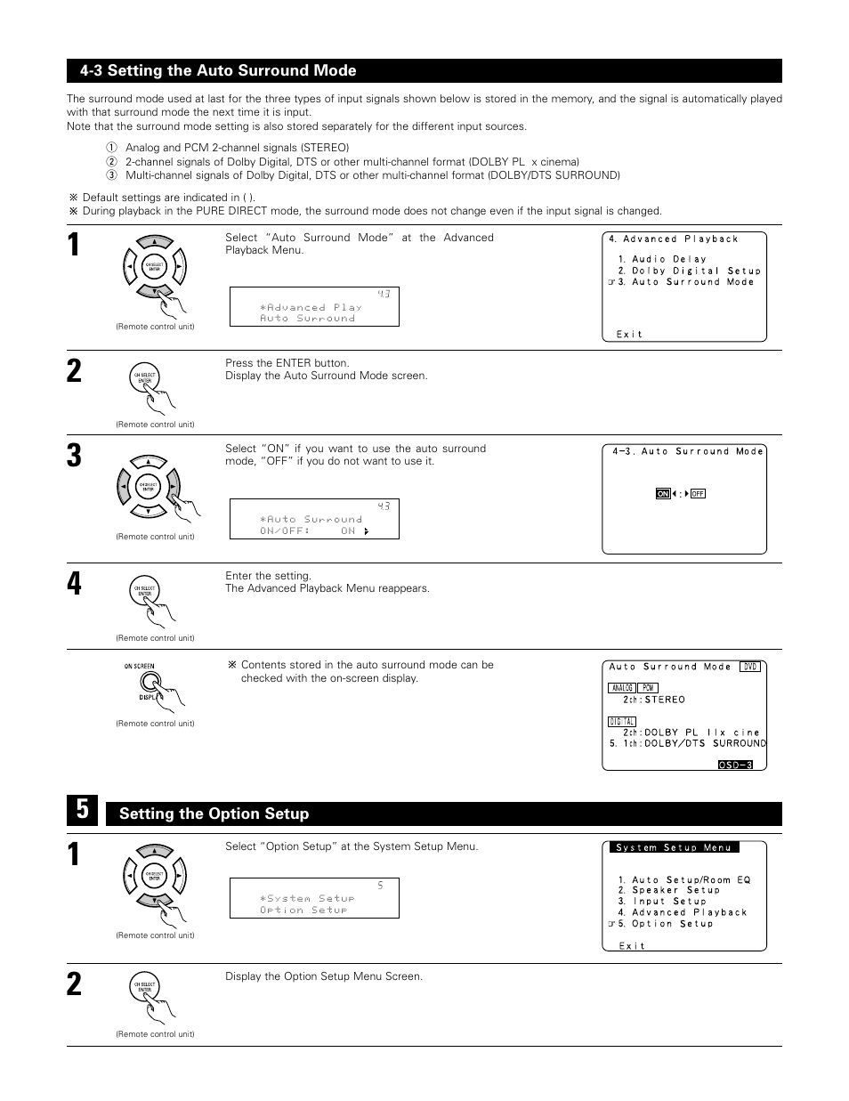 Denon AVR-985 User Manual | Page 42 / 100