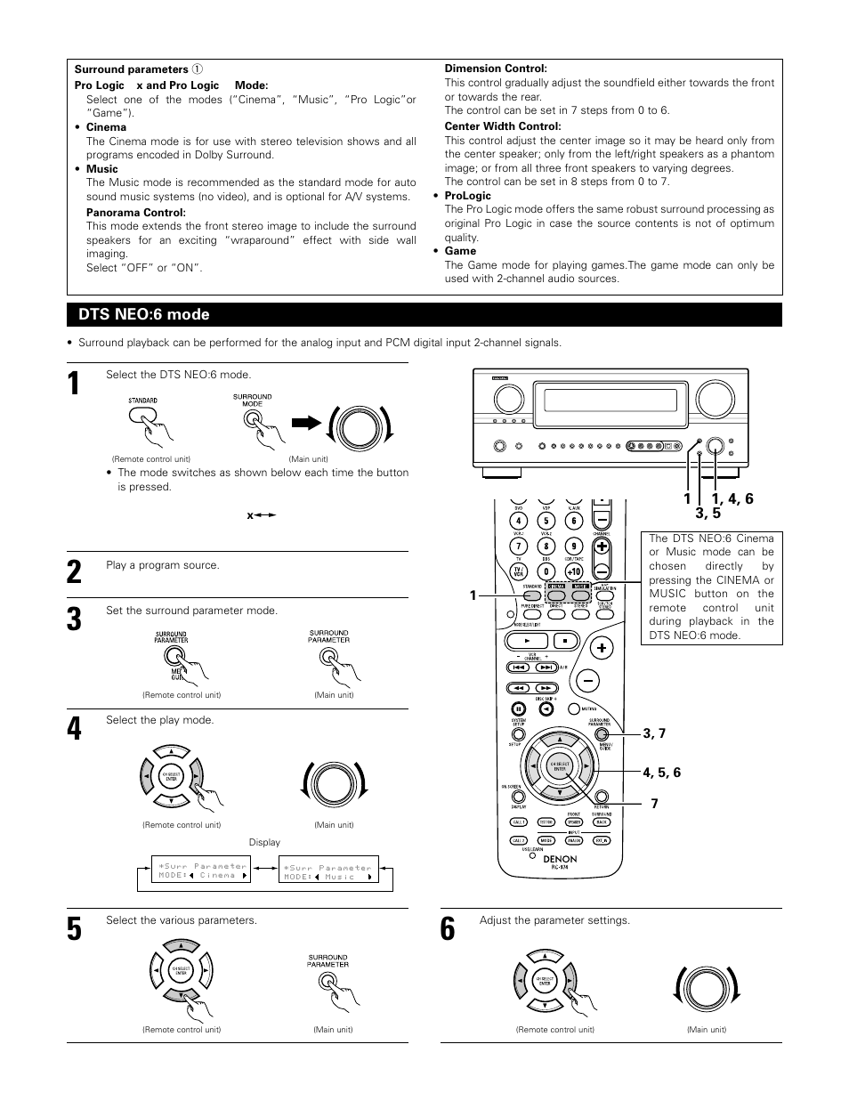 Denon AVR-985 User Manual | Page 71 / 100