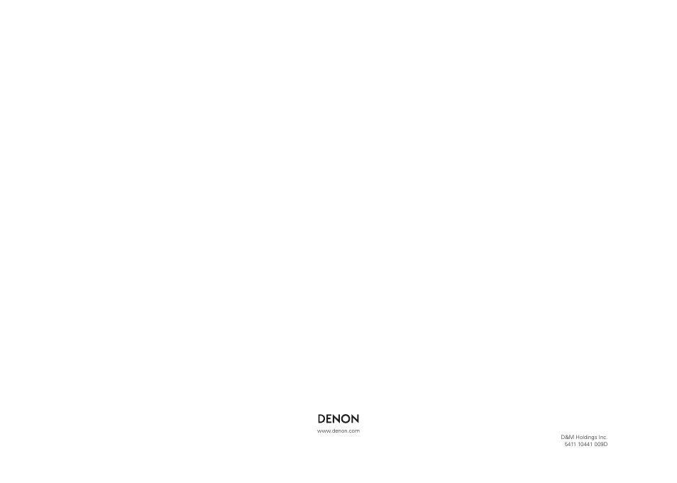 Denon AVR-3310CI User Manual | Page 22 / 22