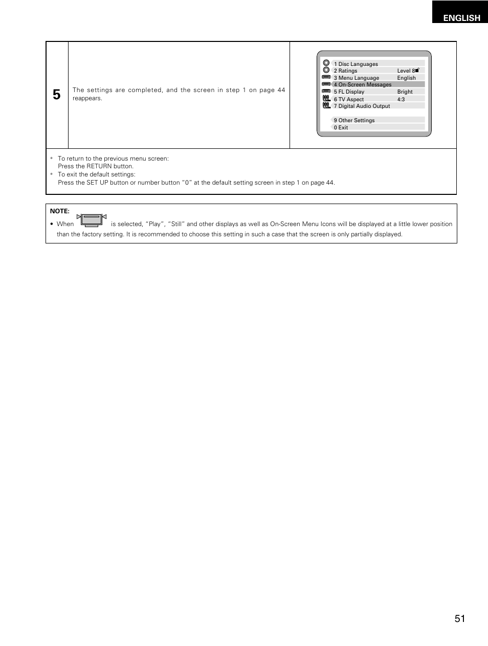 English | Denon DMV-3700 User Manual | Page 51 / 62