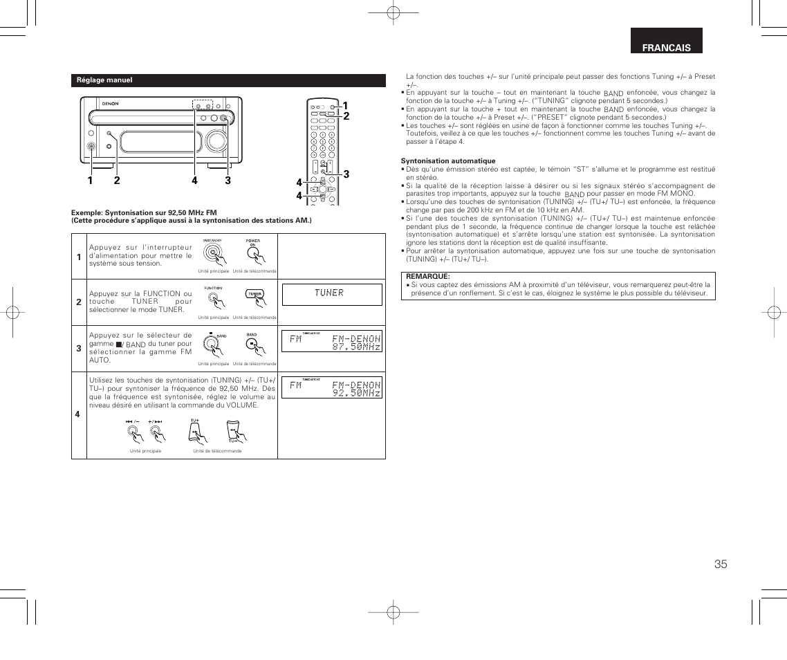 Denon RCD-M33 User Manual | Page 35 / 74