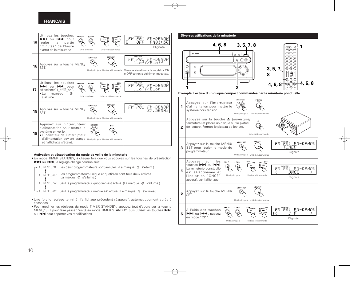 Denon RCD-M33 User Manual | Page 40 / 74