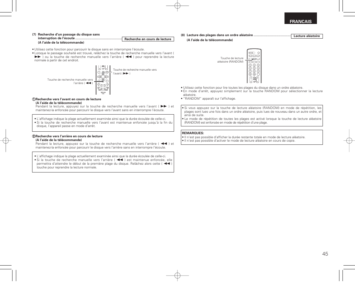 Denon RCD-M33 User Manual | Page 45 / 74