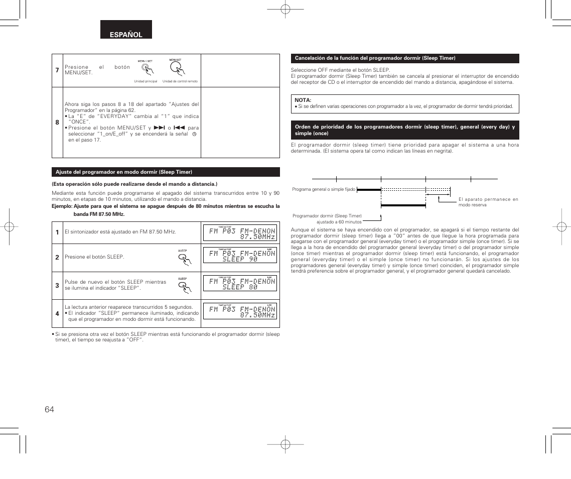 Denon RCD-M33 User Manual | Page 64 / 74