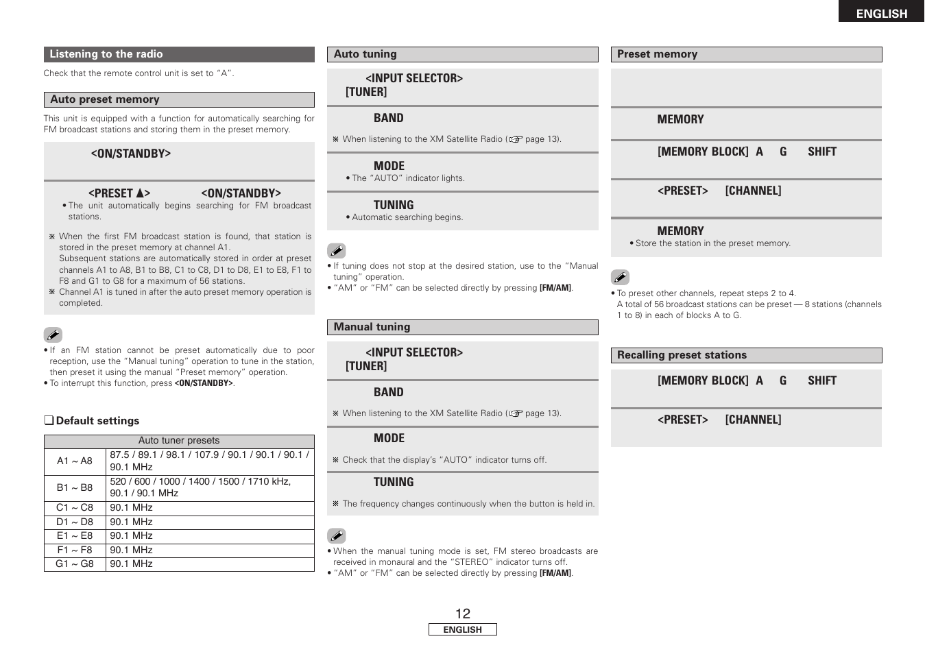 Denon DRA-37 User Manual | Page 15 / 30