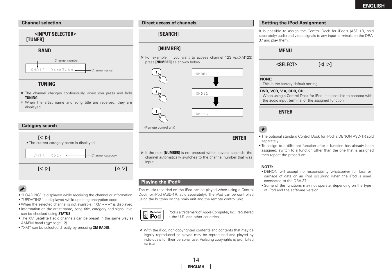 Denon DRA-37 User Manual | Page 17 / 30