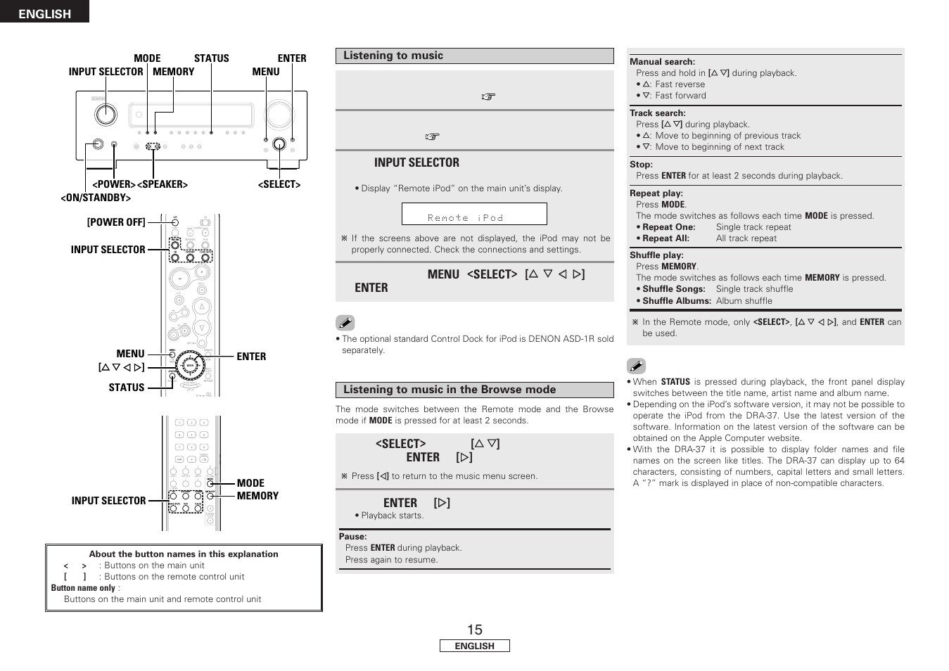 Denon DRA-37 User Manual | Page 18 / 30