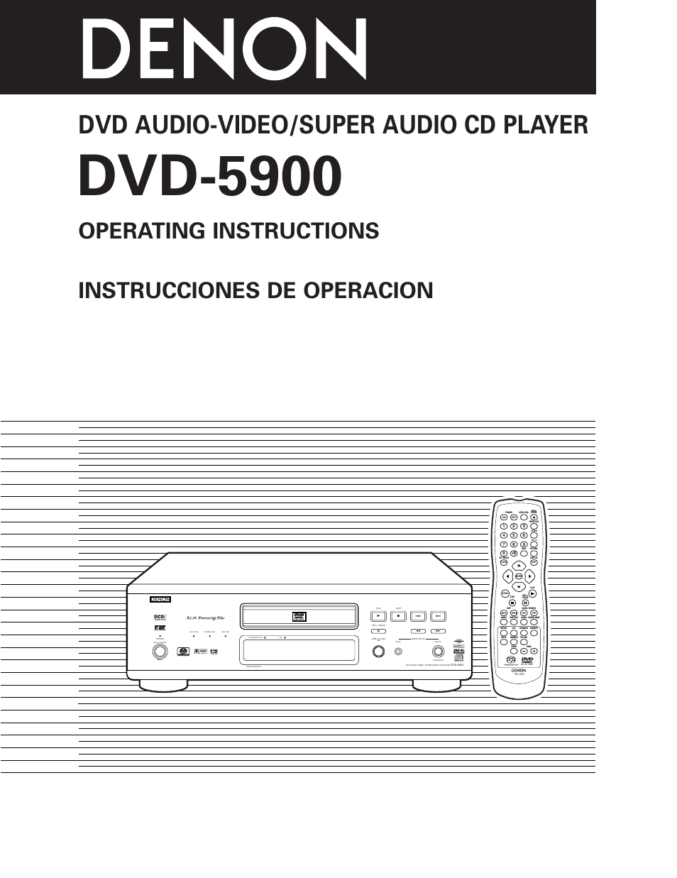 Denon DVD-5900 User Manual | 140 pages