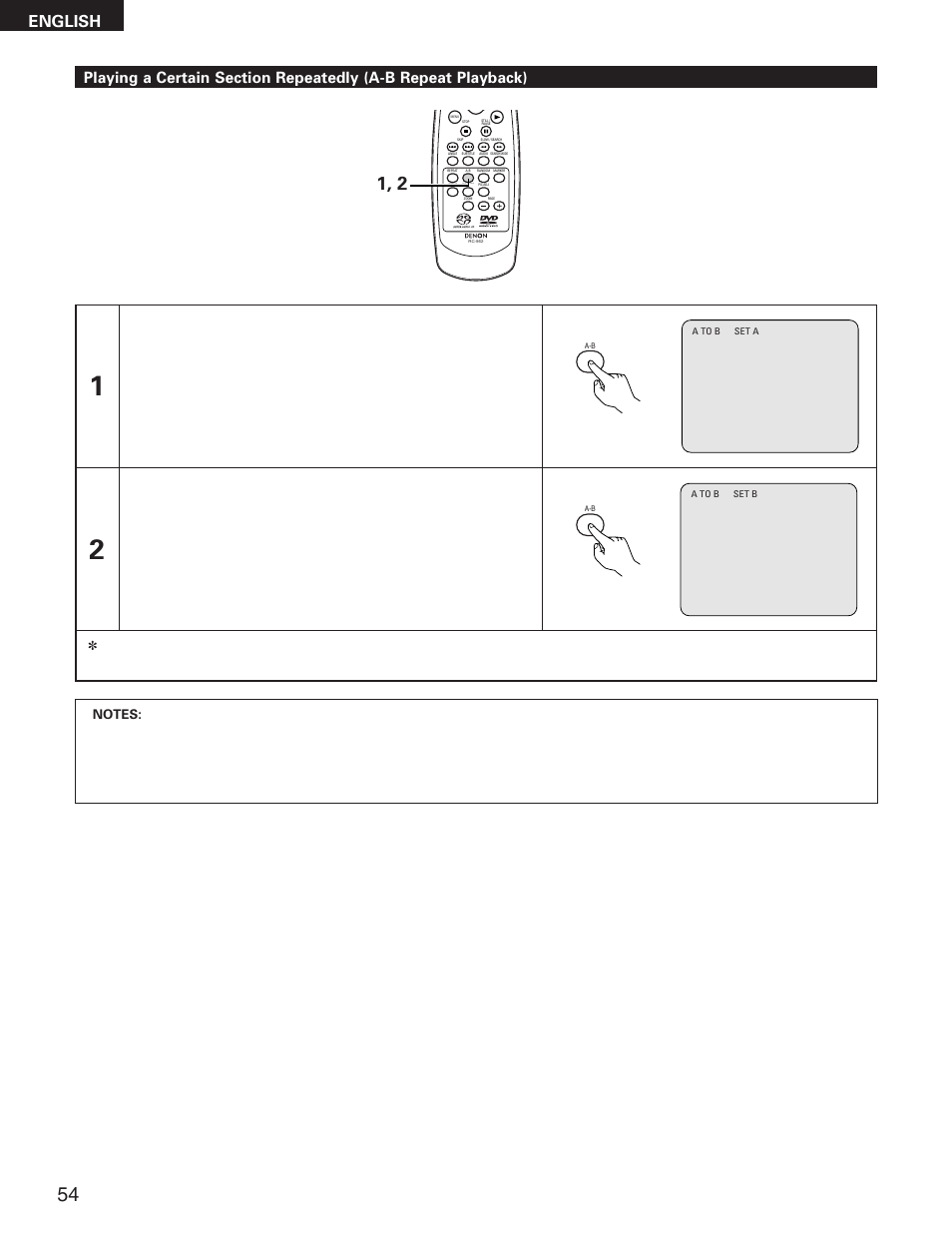 English | Denon DVD-5900 User Manual | Page 54 / 140