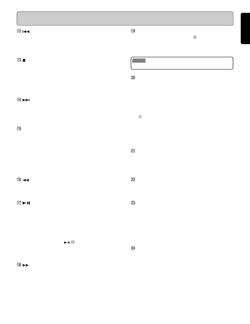 Name and operation of each part | Denon PMD340 User Manual | Page 9 / 27
